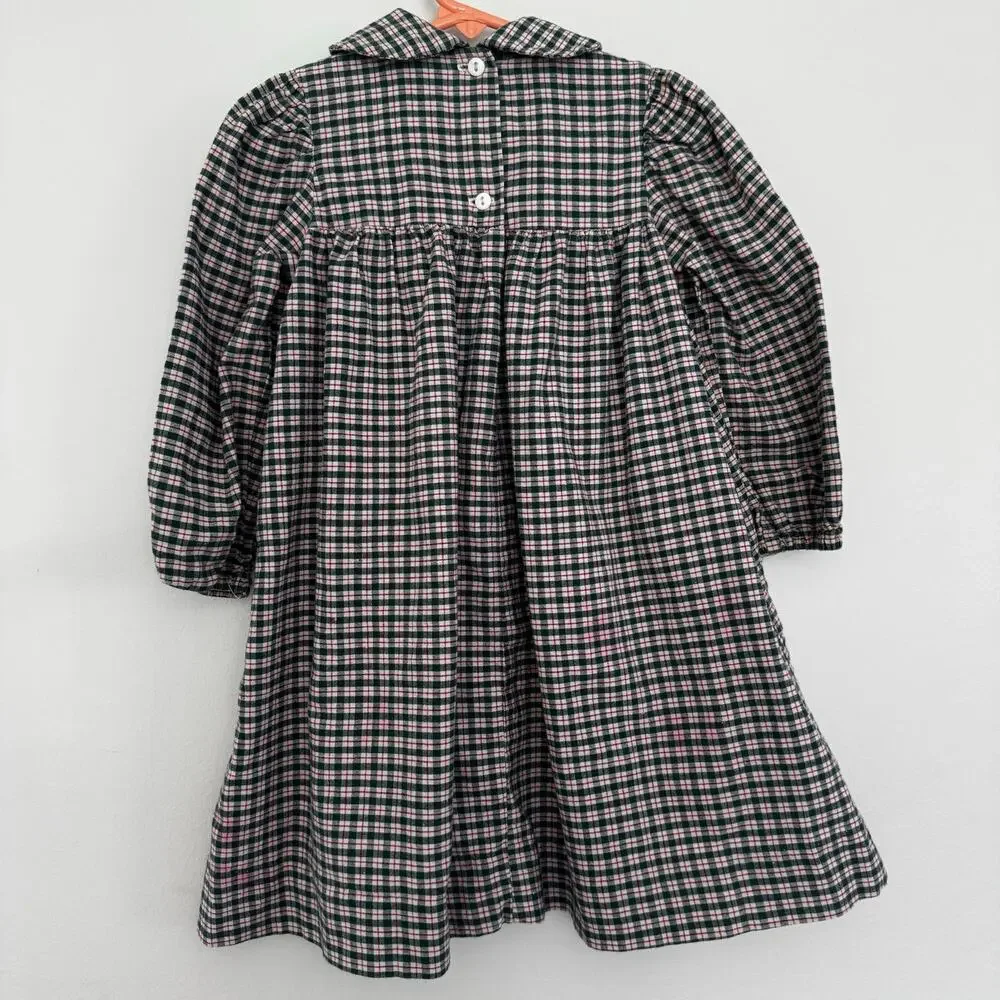 Traditions by Pamela Kline 70s Vintage Plaid Country Dress Jumper